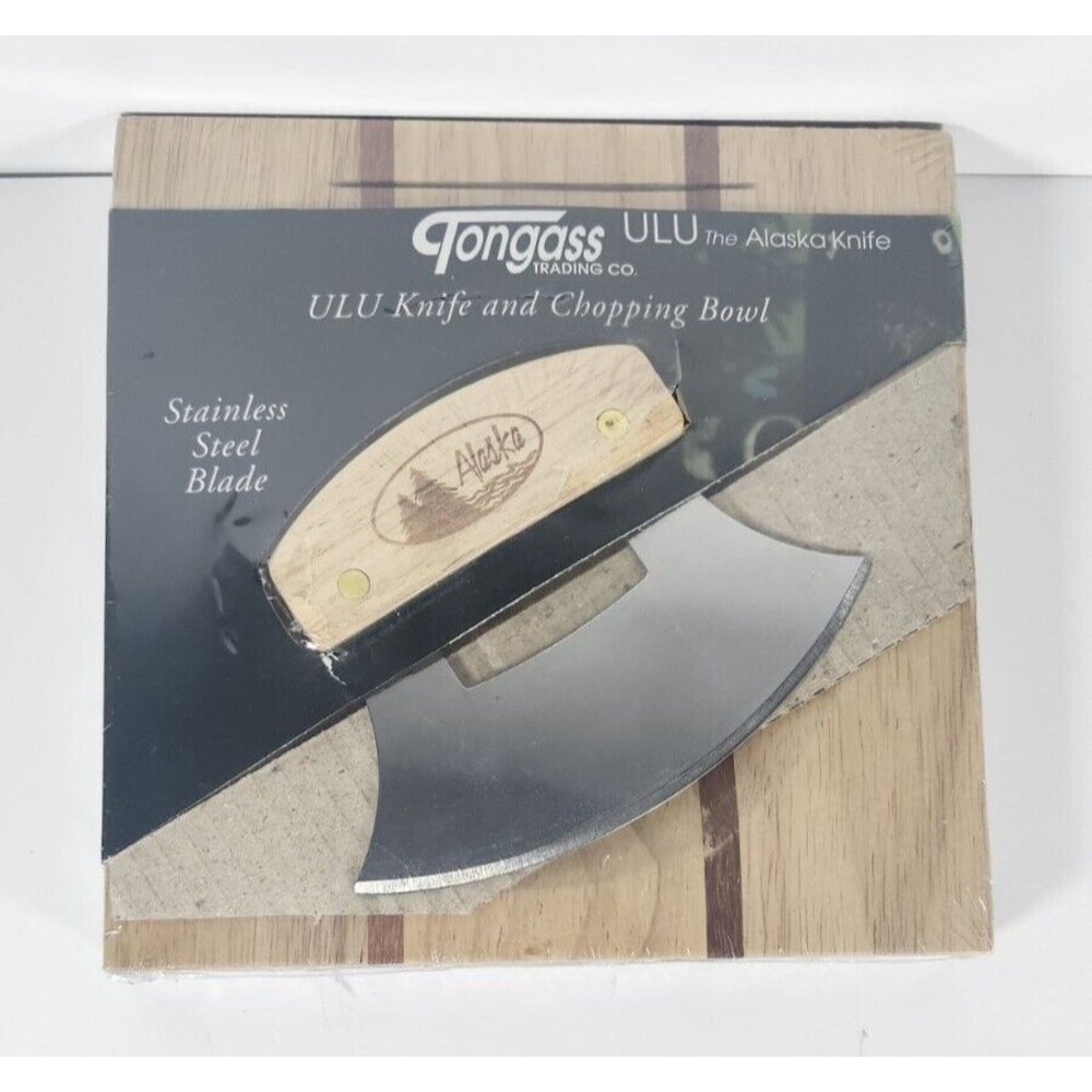 Tongass Alaska 8" Chopping Bowl with 6" Ulu Knife Brand New Sealed